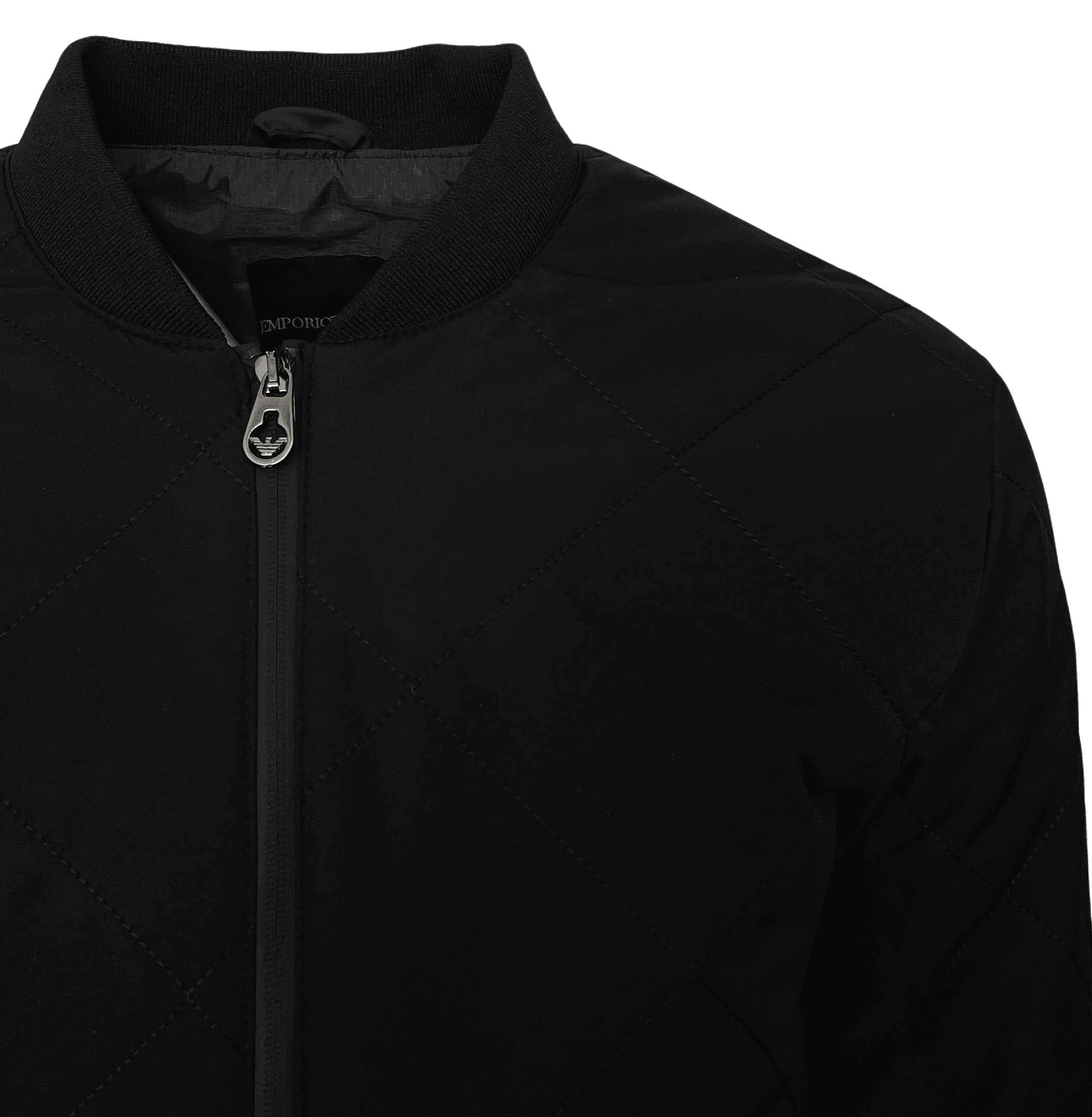 Emporio Armani Ea7 Black Bomber Jacket - Giltenergy