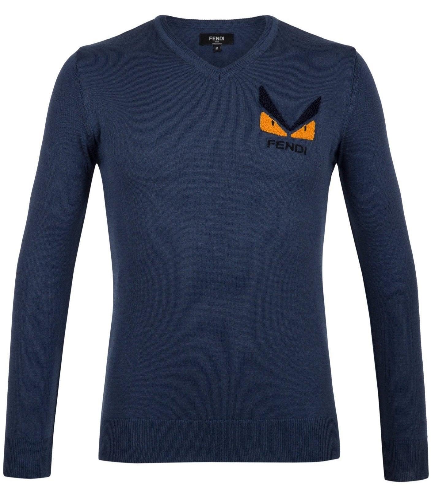 Fendi Men's Sweater In Blue